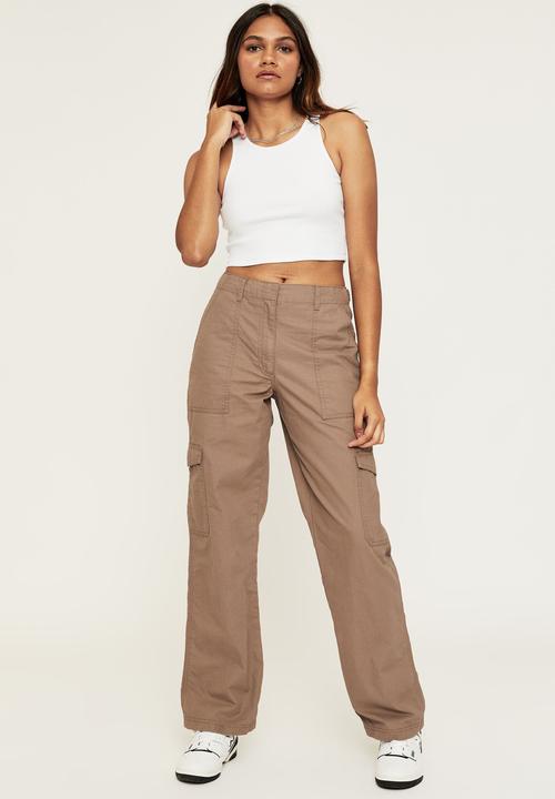 Supré  - April cropped rib tank - white