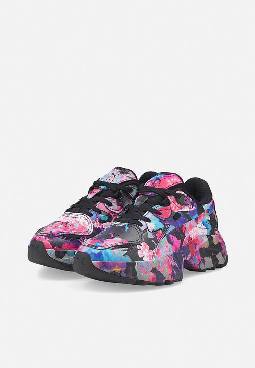 PUMA - Orkid intense floral wns - black/deep orchid