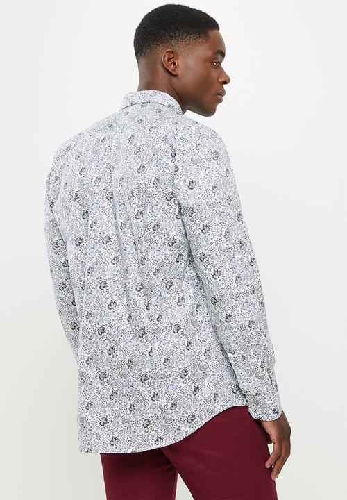 Ben Sherman - Stamp print shirt - marine