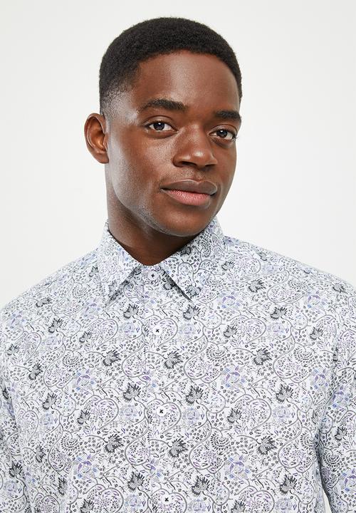 Ben Sherman - Stamp print shirt - marine