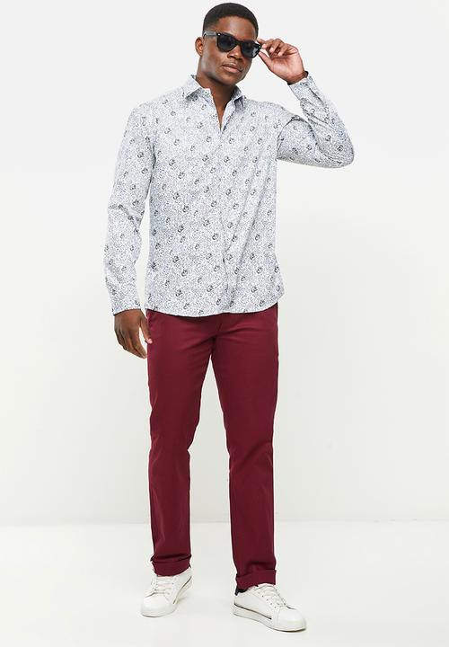 Ben Sherman - Stamp print shirt - marine