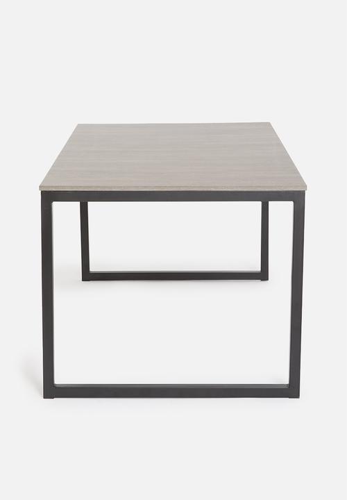Sixth Floor - Floating top dining table - neutral & black 