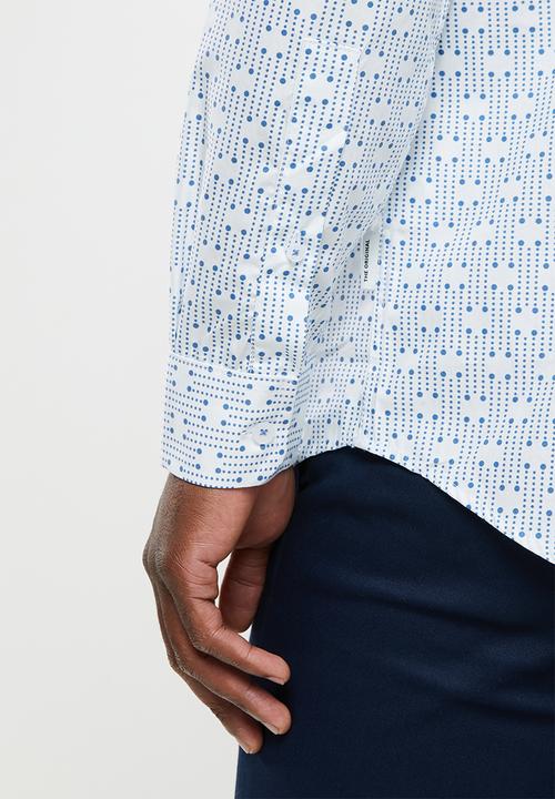Ben Sherman - Spot print shirt - wedgewood