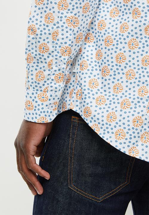 Ben Sherman - Micro print shirt - kingfisher