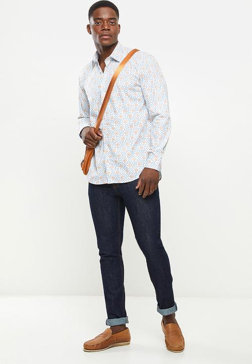 Ben Sherman - Micro print shirt - kingfisher