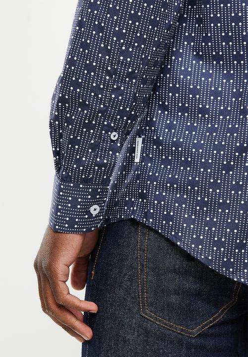 Ben Sherman - Spot print shirt - marine
