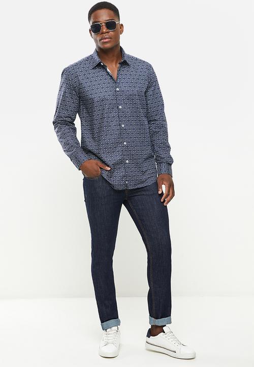 Ben Sherman - Spot print shirt - marine
