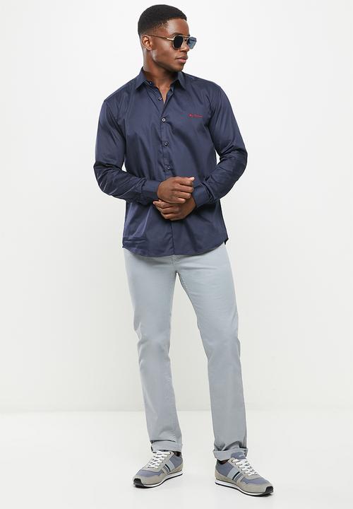 Ben Sherman - SLIM BEN SHIRT - NAVY