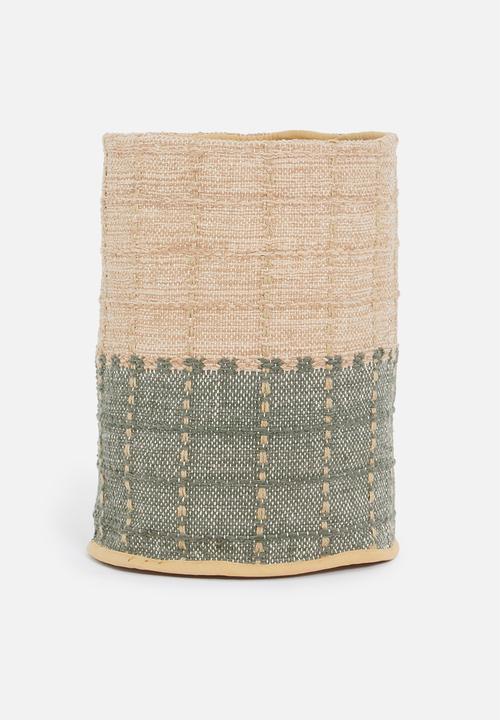 Sixth Floor - Kalo storage basket - green & natural