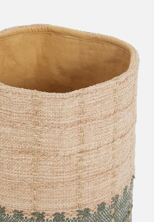 Sixth Floor - Kalo storage basket - green & natural