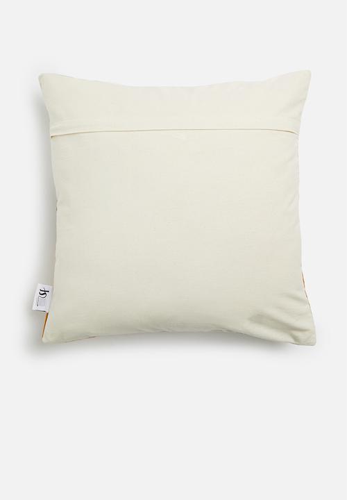 Sixth Floor - Contour embroidered cushion cover - multi