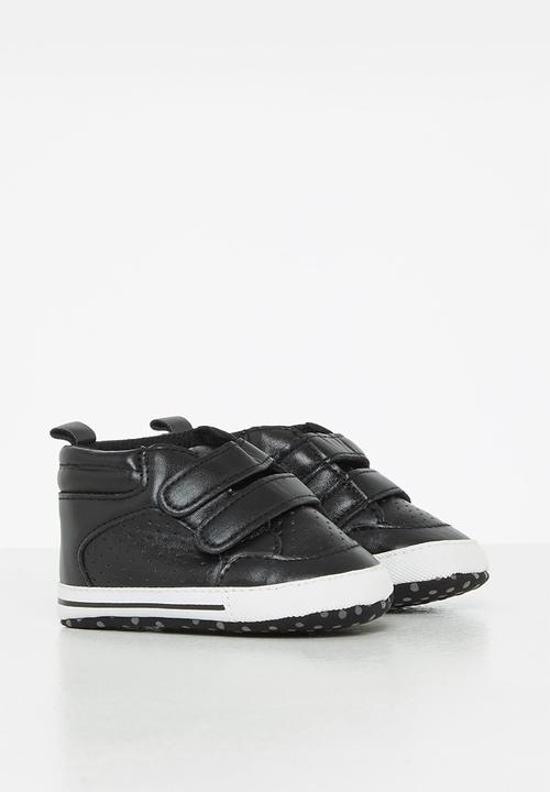 Pop Candy - Baby velcro strap sneaker - black