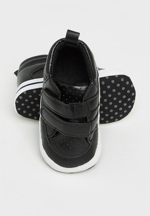 Pop Candy - Baby velcro strap sneaker - black