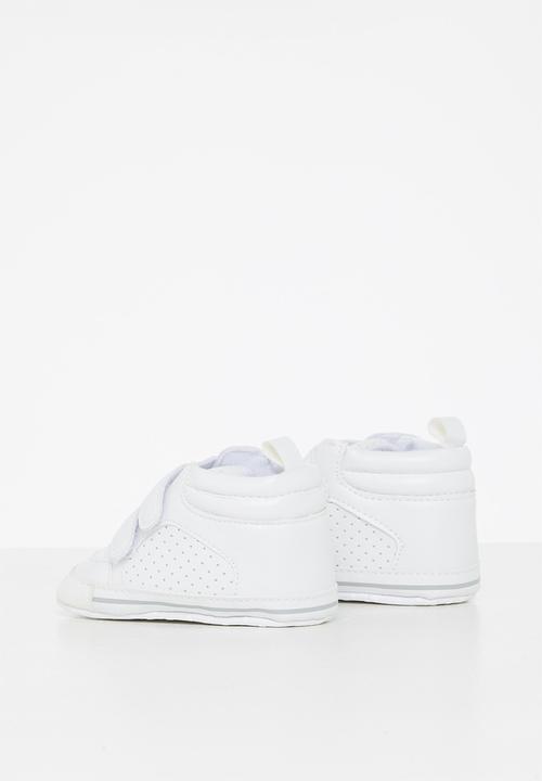 Pop Candy - Baby velcro strap sneaker - white