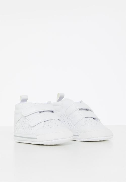 Pop Candy - Baby velcro strap sneaker - white