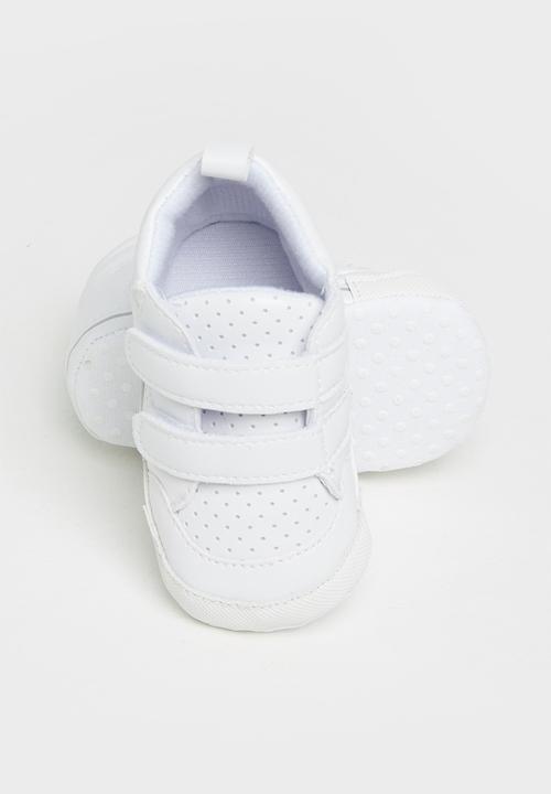 Pop Candy - Baby velcro strap sneaker - white