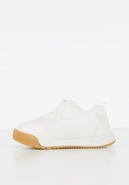 Pop Candy - Baby boys velcro strap sneaker - white