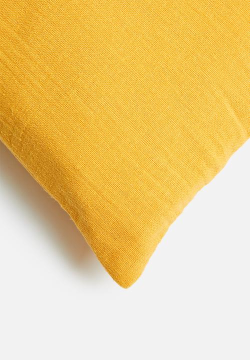 Sixth Floor - Joy muslin cushion cover - yellow