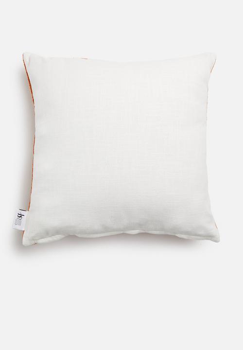 Sixth Floor - Puddle embroidered cushion cover - orange