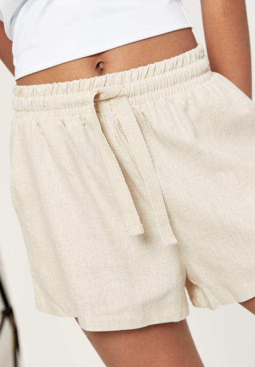 Supré  - Holly linen short - neutral