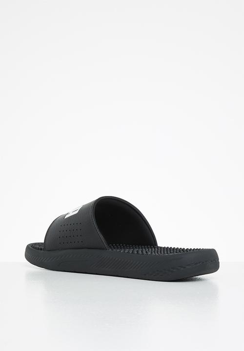 PUMA - Softride slide massage - black/white