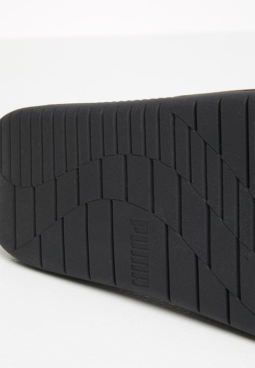 PUMA - Softride slide massage - black/white