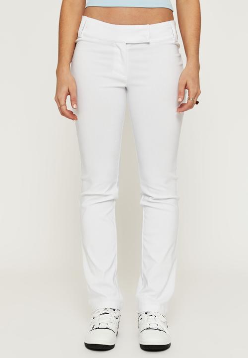 Supré  - Jacinta low rise straight pant - white