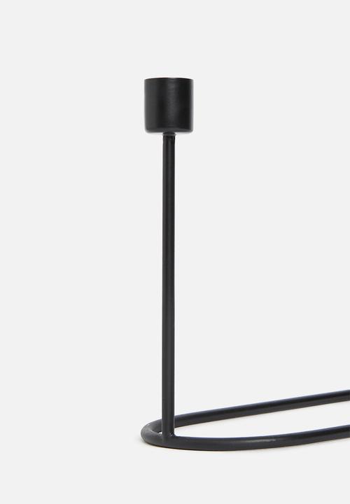 Sixth Floor - Trig candle stand - black
