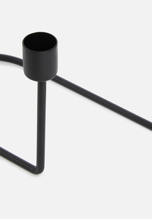 Sixth Floor - Trig candle stand - black