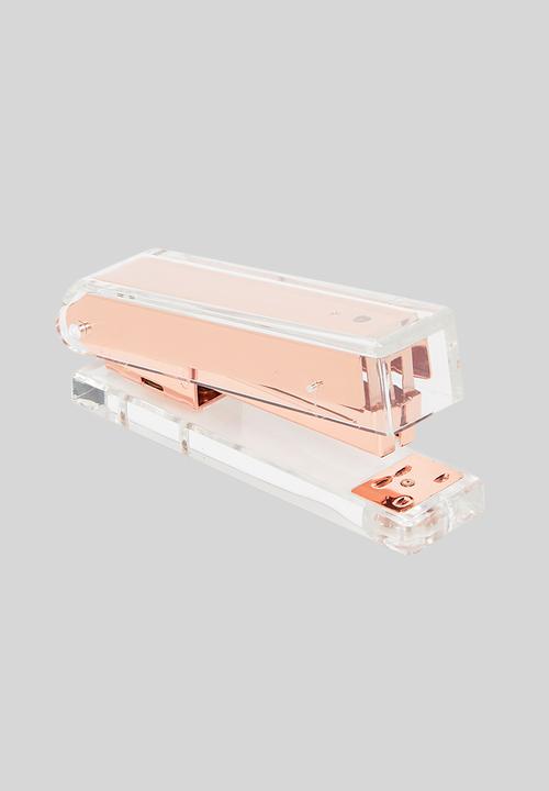 Sixth Floor - Acrylic stapler - rose gold