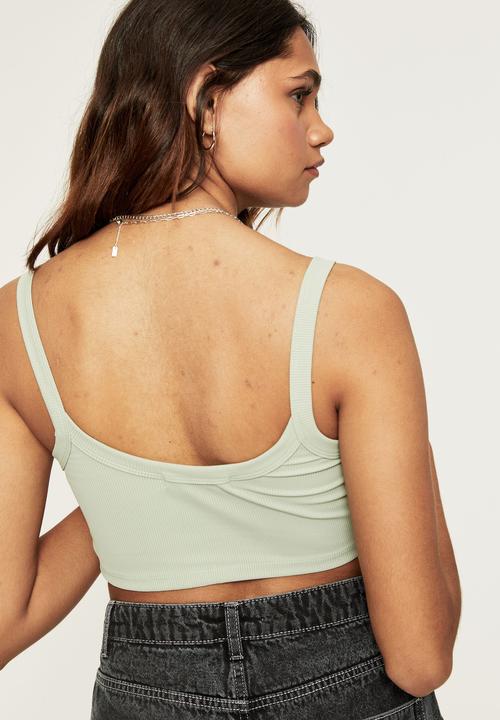 Supré  - Lulu ultra crop tank - matte green