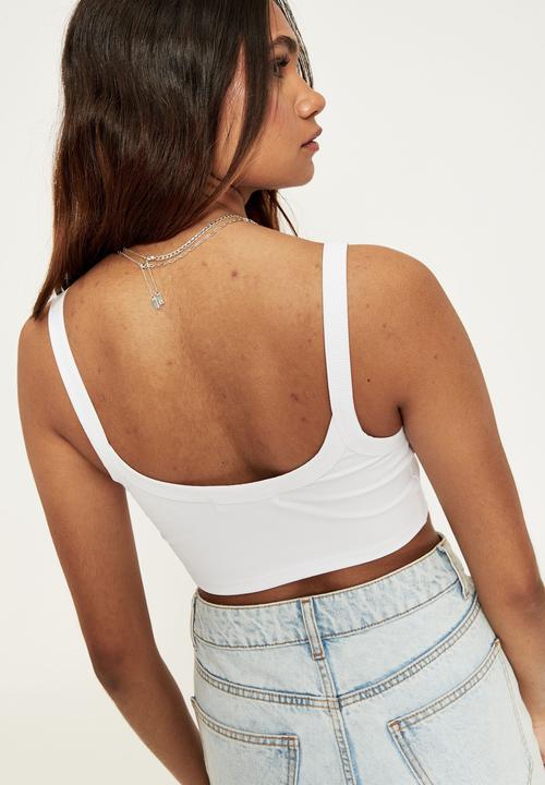Supré  - Lulu ultra crop tank - white