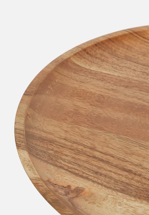Sixth Floor - Malgova cake stand - acacia wood