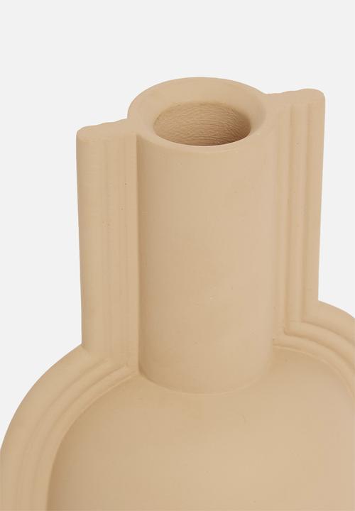 Sixth Floor - Funnel vase - beige