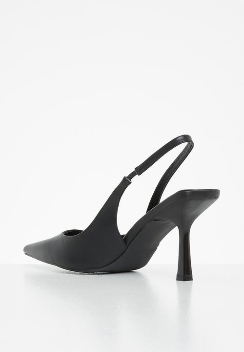 Madison® - Bonnie slingback stiletto heel - black