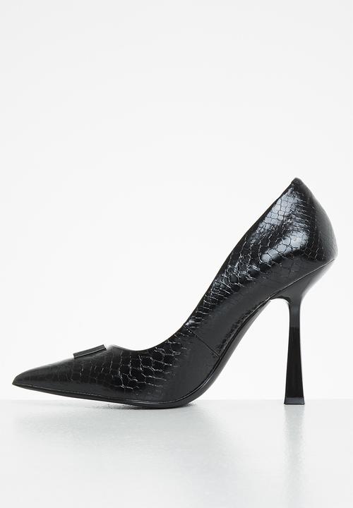 Steve Madden - Prisco court heel - black snake