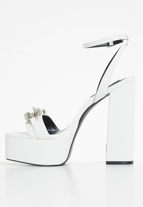 Steve Madden - Zariah platform heel - white snake