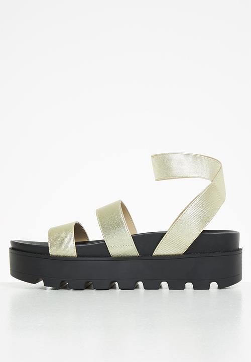 Steve Madden - Bedrock chunky sandal - platinum