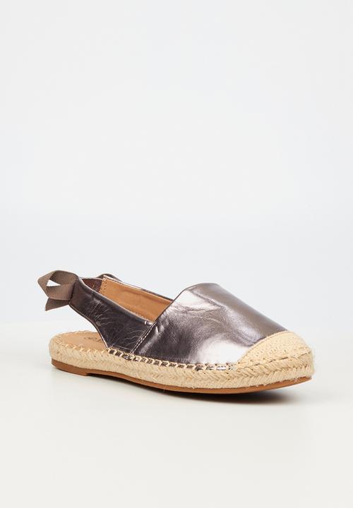 Viabeach - Espa 34 slingback espadrille - pewter