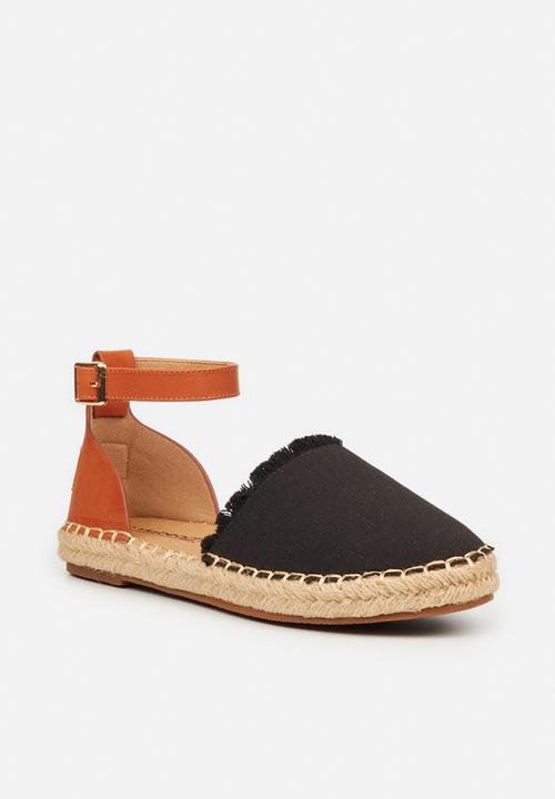 Viabeach - Espa 39 ankle tie espadrille - black combo