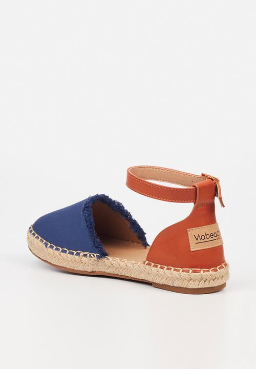 Viabeach - Espa 39 ankle tie espadrille - navy combo