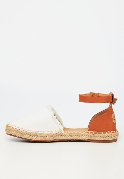 Viabeach - Espa 39 ankle tie espadrille - white combo