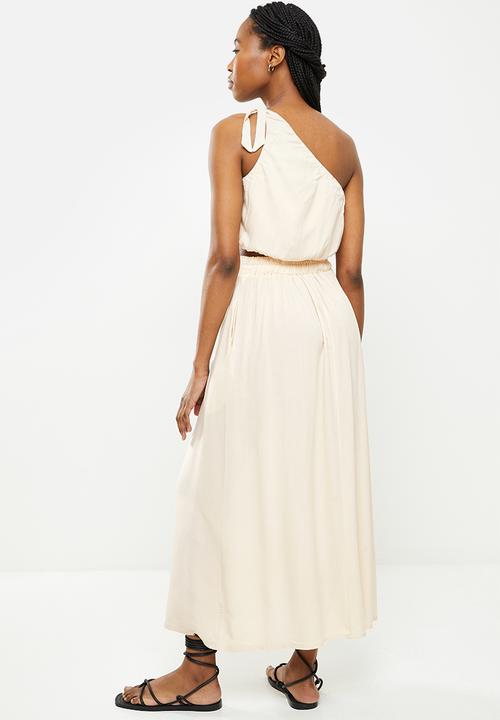 dailyfriday - One shoulder and skirt set - neutral 