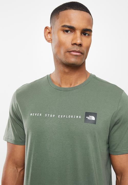 The North Face - M short sleeve never stop exploring tee - thyme