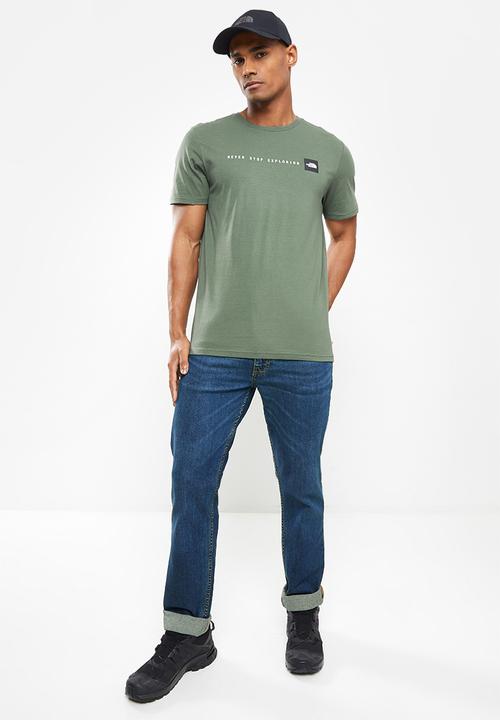 The North Face - M short sleeve never stop exploring tee - thyme