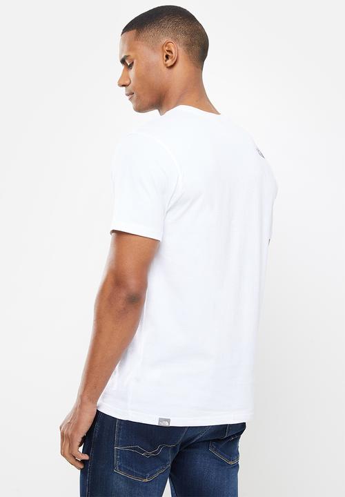 The North Face - M short sleeve mountain line tee - white