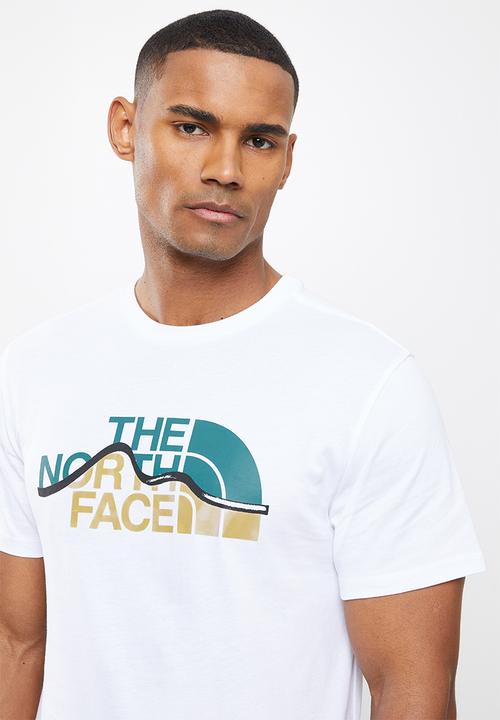 The North Face - M short sleeve mountain line tee - white