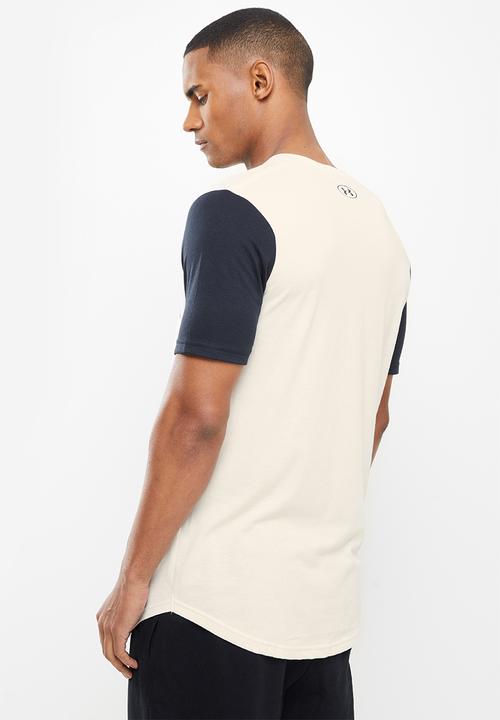 Under Armour - UA Athletic Department Colourblock SS Tee -  stone & red
