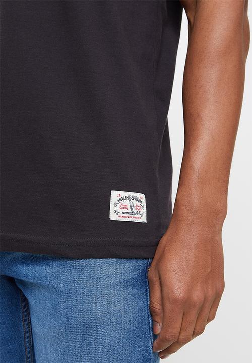 Holmes Bro's - Top hat short sleeve tee - black bean