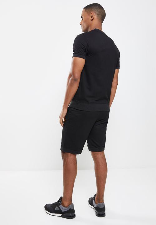 Lonsdale - Shorts & T-shirt set - black & gold